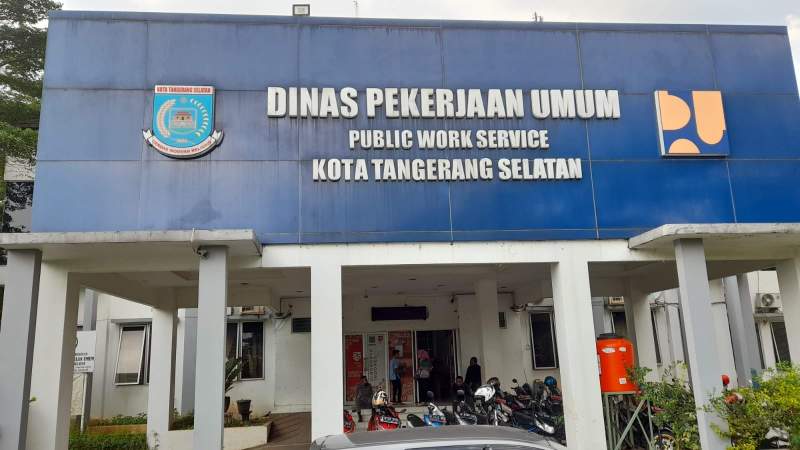 Kantor DSDABMBK Kota Tangsel di kawasan Kecamatan Setu (foto dok.dt/db)