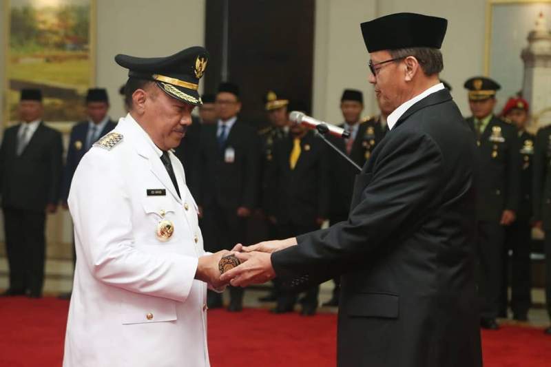 Walikota Cilegon Resmi di Lantik Gubernur Banten