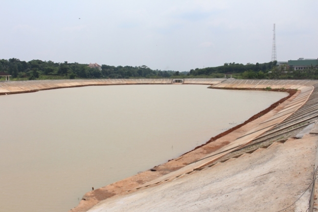 Tandon Ciater seluas 6 Hektar yang diresmikan oleh Walikota Tangsel Airin Rachmi Diany, Jumat (15/1/16)