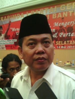 Shaleh MT mendpaat dukungam dari ketua DPD Gerindra Banten Budi Heriyadi