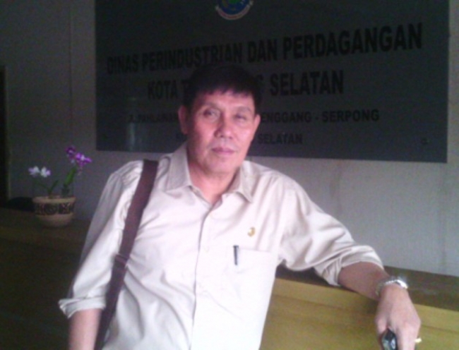 Sekertaris Dinas Perindustrian dan Perdagangan Kota Tangsel, Malik Kuswari