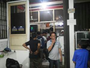 Lokasi kejadian penyerangan gerombolan remaja bersenjata warnet di Ciputat.