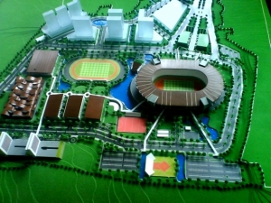 Maket sport center Banten (tempo)