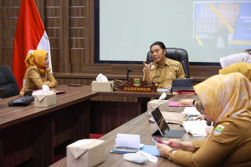Pj Gubernur Banten Al Muktabar Pimpin Rapat Terbatas Persiapan Mudik Lebaran Tahun 2023
