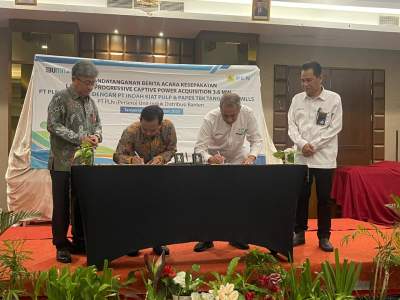 PT. Indah Kiat Pulp &amp; Paper Tandatangani Perjanjian Pembelian Captive Power PLN UID Banten