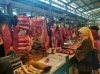 Pedagang daging Sapi Di Pasar Serpong