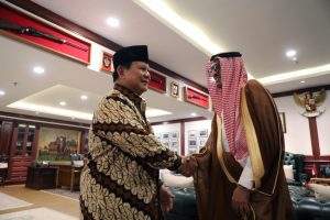 Terima Dubes Arab Saudi Faisal Abdullah, Menhan Prabowo Inginkan Perkuat Komunikasi dan Koordinasi Atasi Berbagai Tantangan Masa Depan