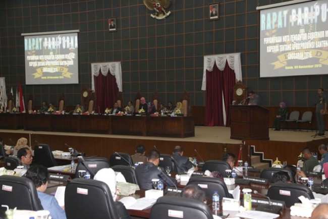Pemprov Banten, RAPBD Tahun Anggaran 2016 Naik 2,80 Persen
