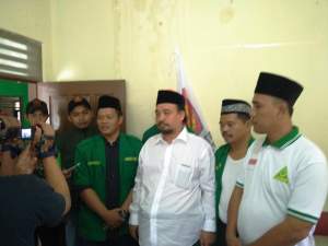 NU dan GP Anshor Kabupaten Tangerang usai menggelar keterangan pers terkait kecaman terhadap Ahok.