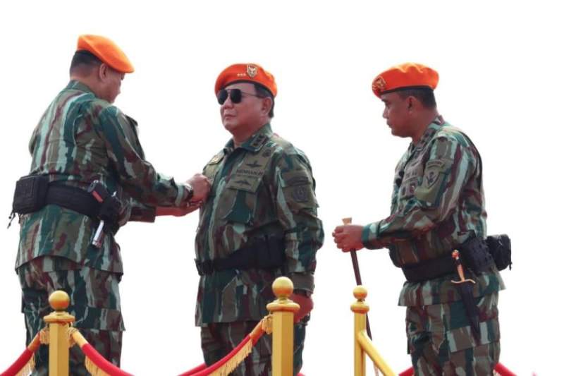 Menhan Prabowo Jadi Warga Kehormatan Kopasgat