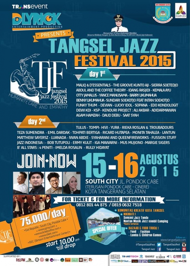 Sambut HUT Kemerdekaan RI, Tangsel Jazz Festival 2015 Akan Digelar