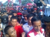 Jokowi Disambut Hangat Massa Pendukung PDI Perjuangan