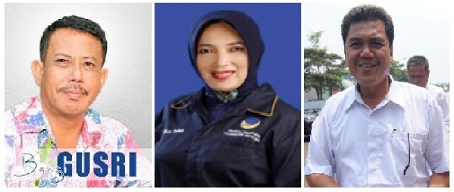 Tiga nama hasil penjaringan DPD Nasdem tangsel untuk Balon Walkot Tangsel, H.Arsid, Dewi, dan Gusri Effendi
