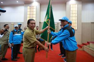 Kontingen Pornas Korpri XVI 2023 Jawa Tengah Dilepas Pj Gubernur Banten