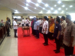 upaca gladi resik pelantikan anggota DPRD Kota Tangerang