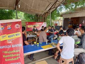 Implementasikan program Kapolda Banten, Bidhumas Polda Banten Silaturahmi dengan wartawan