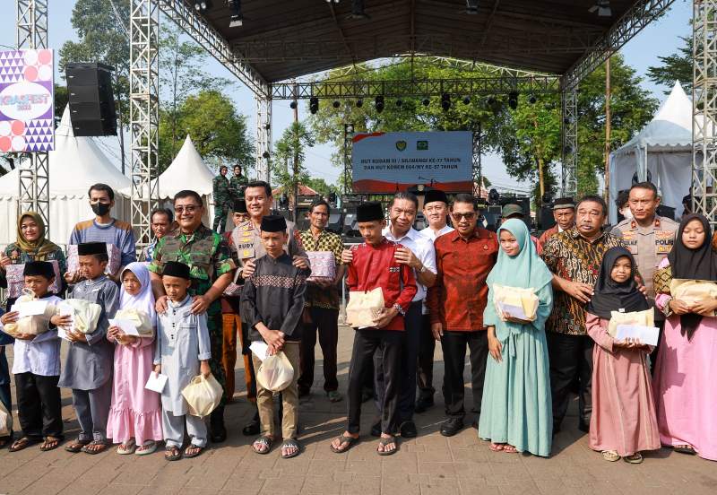 HUT Ke-77 Kodam III/Siliwangi dan HUT Ke-57 Korem 064/MY, Pj Gubernur Banten Al Muktabar Apresiasi Krakatau Festival