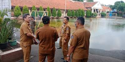 Dinas SDABMBK Tangsel Segera Normalisasi Titik Banjir di SMAN 4 Tangsel