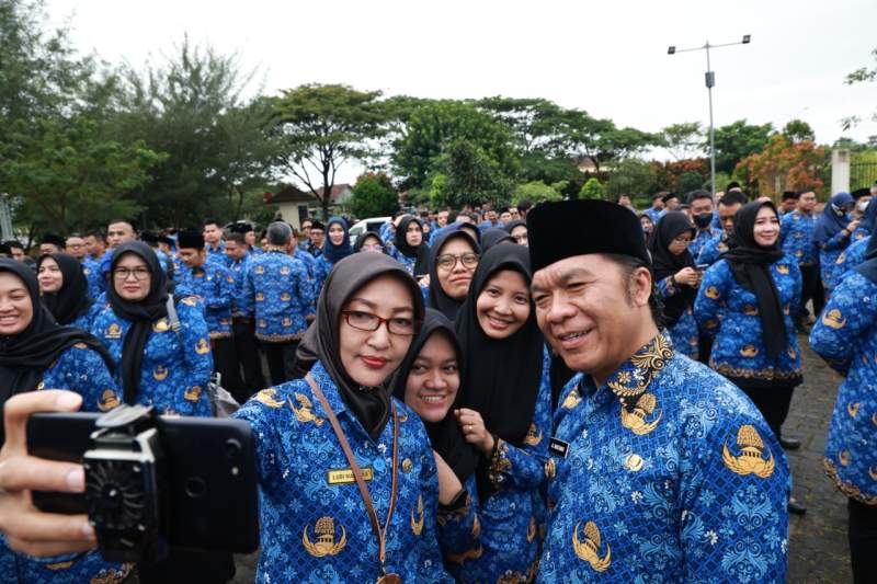 Momentum Apel Hadarnas, Pj Gubernur Banten Jalin Silaturahmi dengan ASN