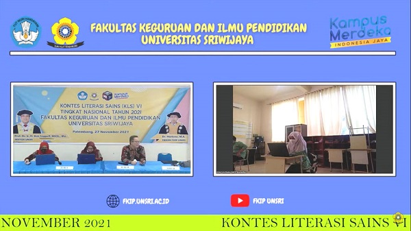 Kontes Literasi Sains VI FKIP Unsri di ikuti 189 Peserta dari 8 Propinsi di Indonesia 1