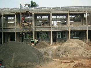 pembangunan gedung SDN Pondok Kacang Timur 3