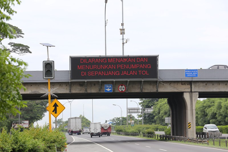 Variable Messages Sign VMS sebagai media  Informasi di Jalan Tol Tangerang-Merak