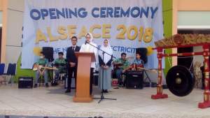 Wali Kota Tangsel Airin Rachmi Diany saat membuka Alseace 2018.