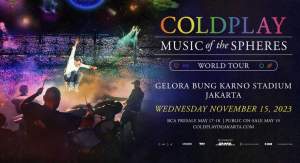 Coldplay resmi konser di Jakarta. (PK Entertainment)