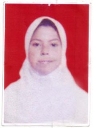 Siti Nurjanah,  siswi kelas X SMA Plus Baiturrohman
