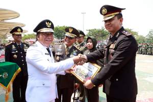 Pj Gubernur Banten Al Muktabar Hadiri Peringatan HUT ke-78 TNI