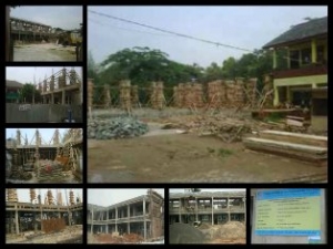 Tangsel- Fhoto beberapa sekolah sedang dalam pembangunan di Tangsel.(dok DT)
