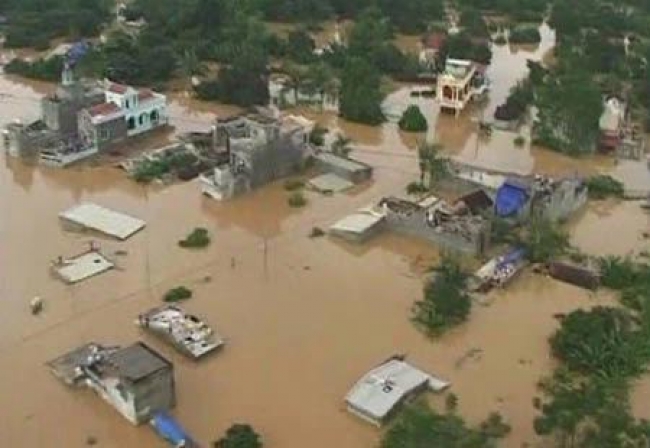 Banjir tangsel dilihat dari udara (by pesatnews.com)