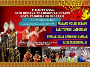 Ciputat- Festival Seni Budaya Tradisional Betawi Segera Digelar Di Ciputat  