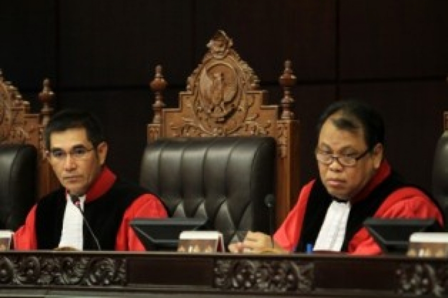 Jakarta- Duet Hamdani-Arief Pimpin Mahkamah Konsitusi (MK).Jum'at (01/11)