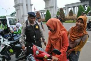 Cikupa- Polresta Tangerang gelar razia kendaraan bermotor, Selasa (3/12)dt