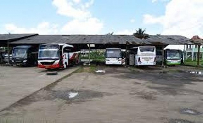 Kondisi terminal bus Pondok Cabe, Pamulang, Tangsel