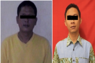 Dua Tersangka penculikan dan Penganiayaan saat di Polda Banten