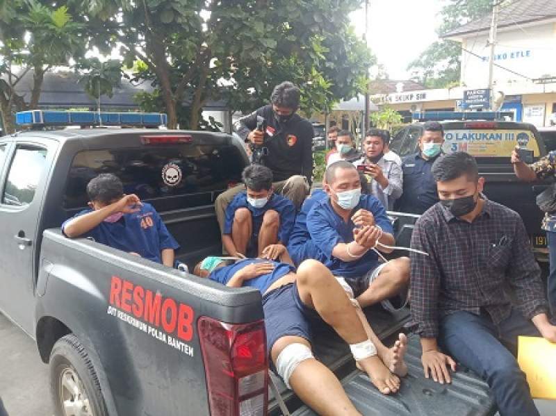 Polda Banten Tangkap 5 Pelaku Tindak Pidana Pencurian dengan Kekerasan 