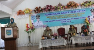 Ciputat- Walikota Tangsel,Airin Rachmi Diany, saat membuka acara Kader Kesehatan di Kecamatan ciputat, (dt)