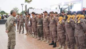Ratusan Personel Satpol PP Amankan Perayaan HUT Kabupaten Tangerang ke-391