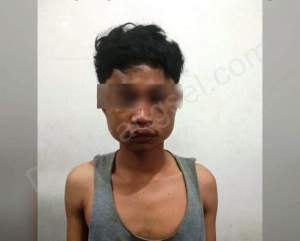  Arifin, salah satu terduga pelaku pencurian sepeda motor yang diamankan Polsek Kelapa Dua.
