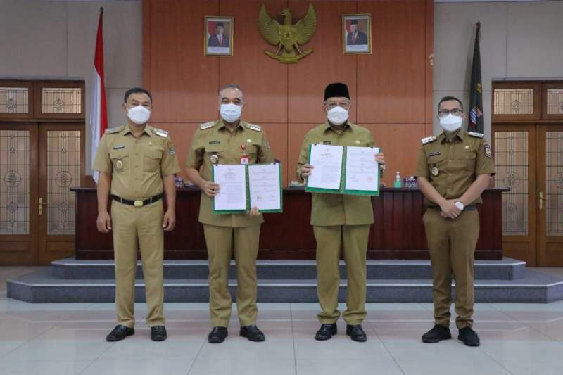 Pemerintah Kota Tangerang Selatan dan Kabupaten Tangerang Tanda Tangani Nota Kesepahaman