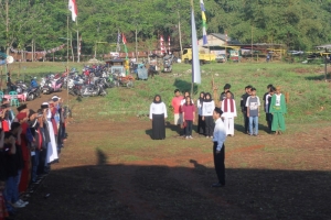 acara peringatan detik-detik proklamasi yang dilakukan warga Kampung Setu, Kecamatan Setu, Tangsel