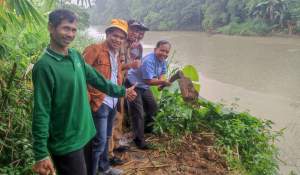 Ikuti Rekom Ahli, PT IKPP Tanam Pohon Sukun dan Ficus di Bantaran Sungai