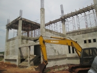 Gedung DPRD Tangsel yang mengalami keterlambatan pembangunannya