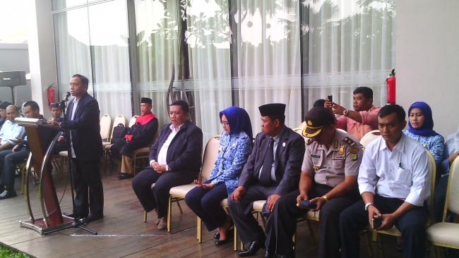 Pelantikan PPK dan PPS Tangsel dihadiri oleh Walikota Tangsel Airin Rachmy Diani dan ketua DPRD Tangsel di Hotel Marina Sholl