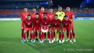 Starting XI Timnas U-24 Indonesia menghadapi Kirgistan dalam laga perdana grup F Asian Games 2022 (Rezadetaktangsel)
