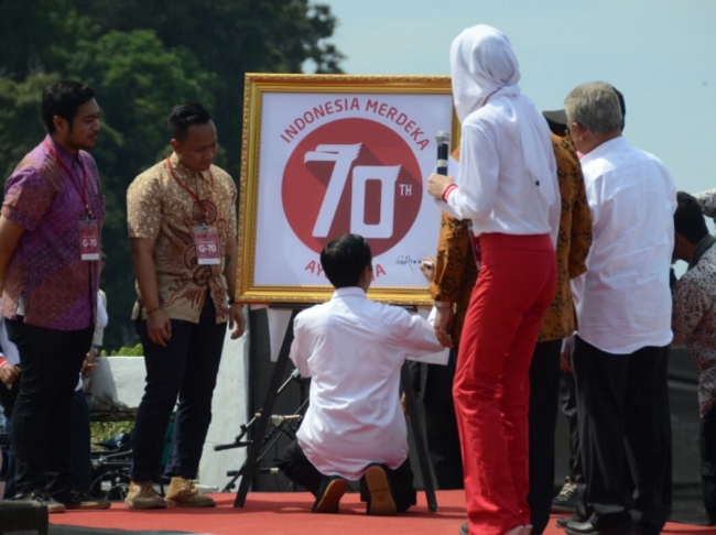 Presiden Jokowi mencanangkan Gerakan Nasional “Ayo Kerja” di Pulau, Sabang, Aceh, Selasa (10/3/2015)  (Setkab)