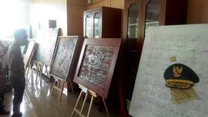 Pameran lukisan di Gedung Balai Kota Tangsel.