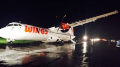 Pesawat Wings Air Keluar Runway di Semarang